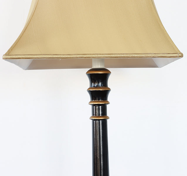 Black & Gold Traditional Floor Lamp - Cleared Decor