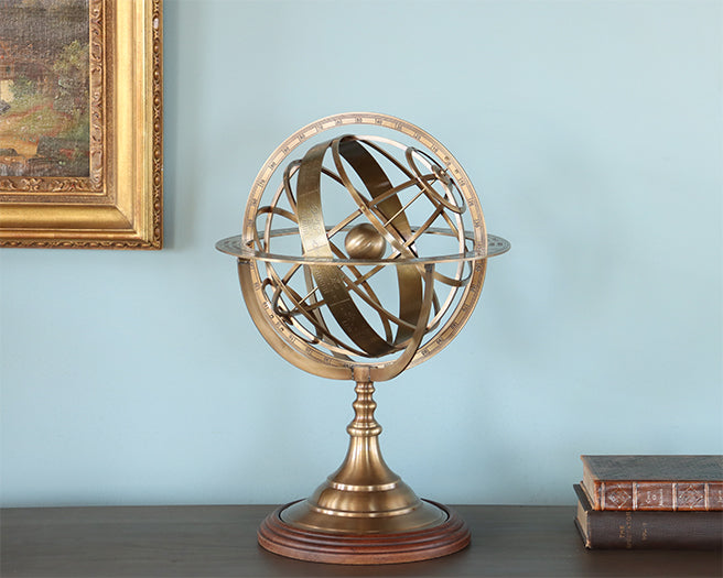 Etched Brass Armillary - Cleared