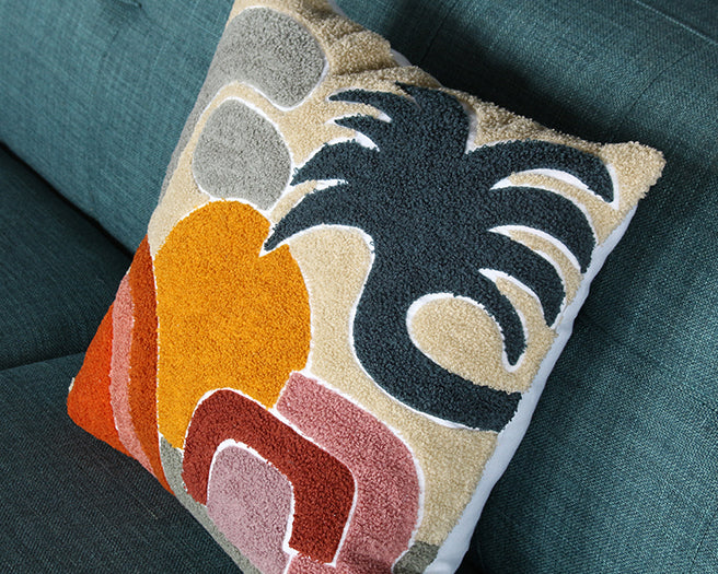 Geometric Desert Sun Pillow - Cleared