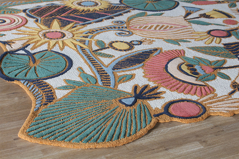 7'9" X 9'9" Tropical Optimism Rug - Cleared