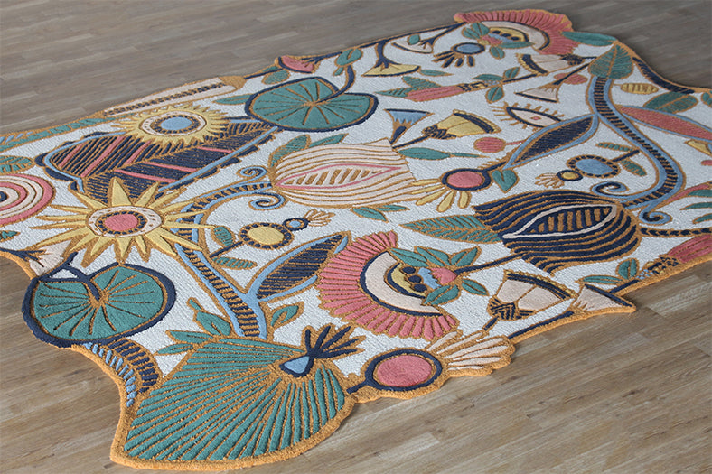 7'9" X 9'9" Tropical Optimism Rug - Cleared
