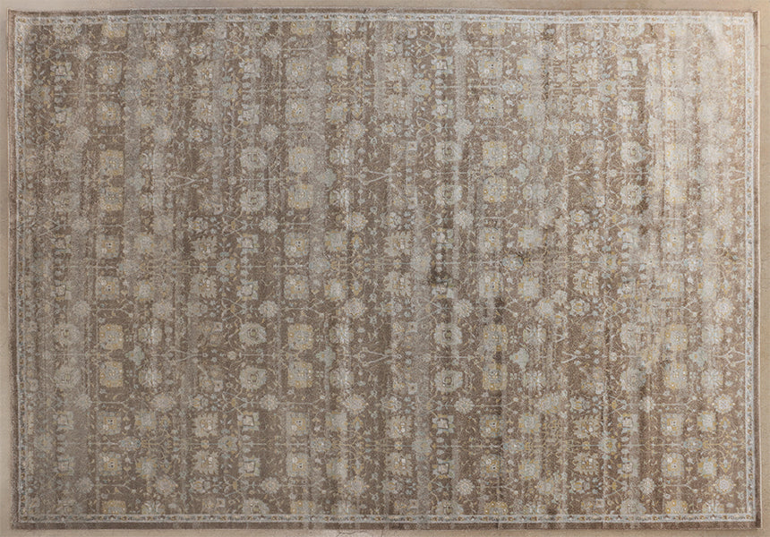 10' x 14' Brown & Multi Persian Motif - Cleared