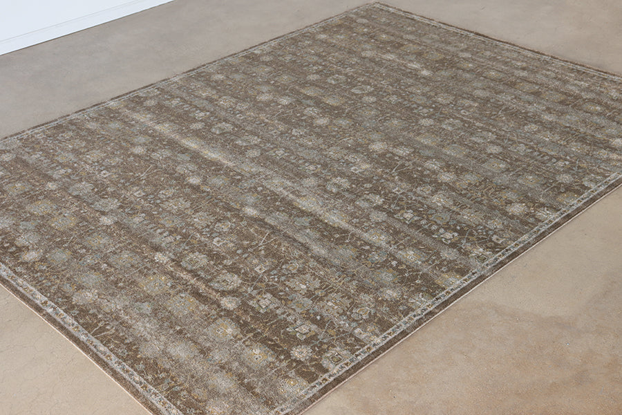 10' x 14' Brown & Multi Persian Motif - Cleared
