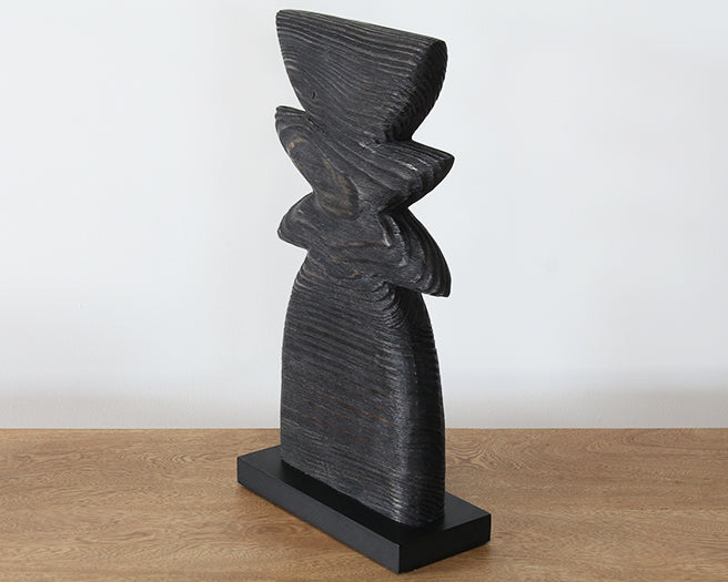 Black Crescent Sculpture