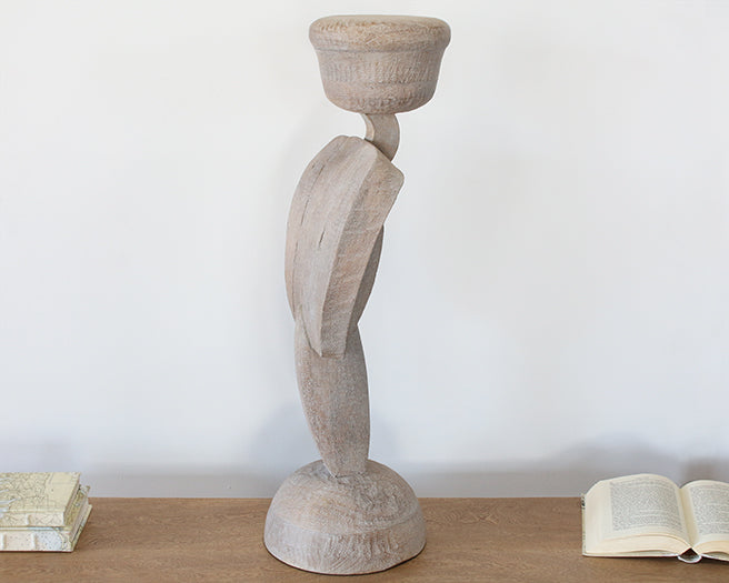 Tall Stacked Disk Sculpture --Cleared Decor