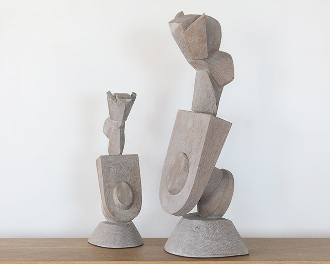 Shield Wood Sculpture --Cleared Decor