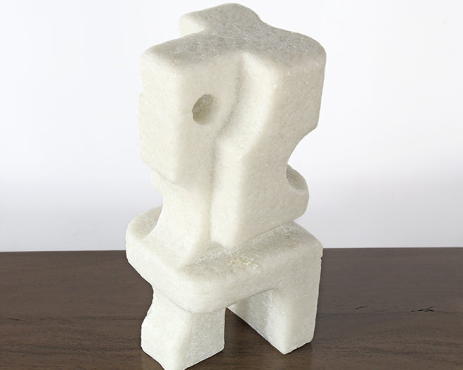 Ivory Cubist Sculpture - Cleared