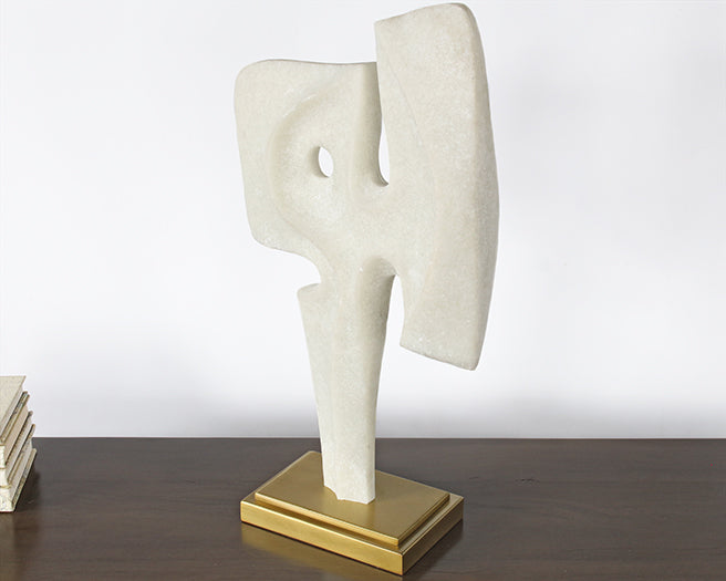 Ivory Abstract Sculpture #1 - Cleared