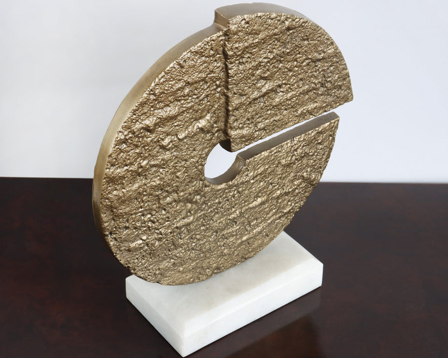 Pitted Cast Aluminum Sculpture No. 1- Cleared
