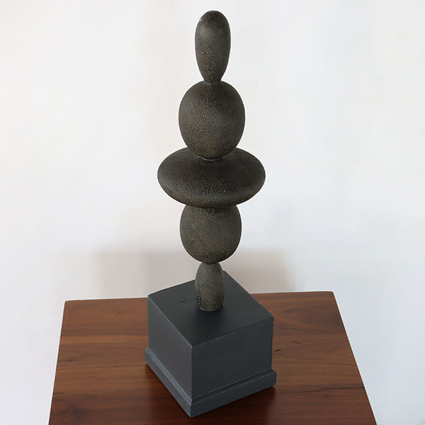 Tall Stacked Rocks Sculpture - Cleared