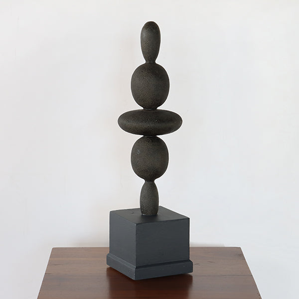 Tall Stacked Rocks Sculpture - Cleared