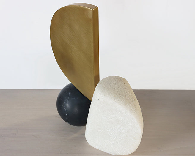 Mixed Media Abstract Geometric Sculpture - Cleared
