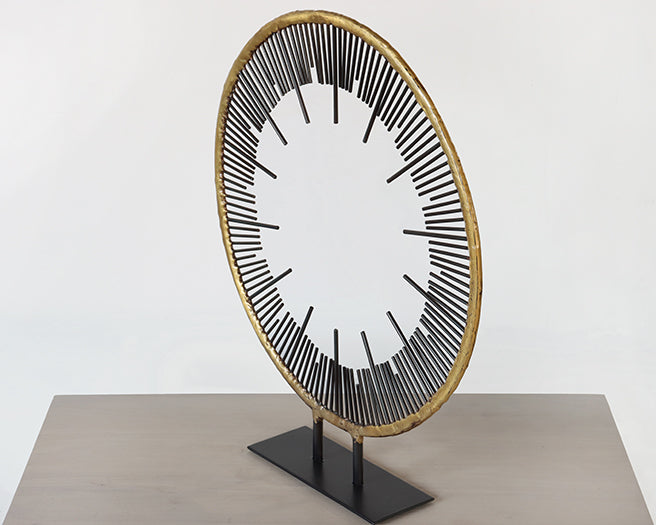 Large Abstract Wheel Sculpture - Cleared