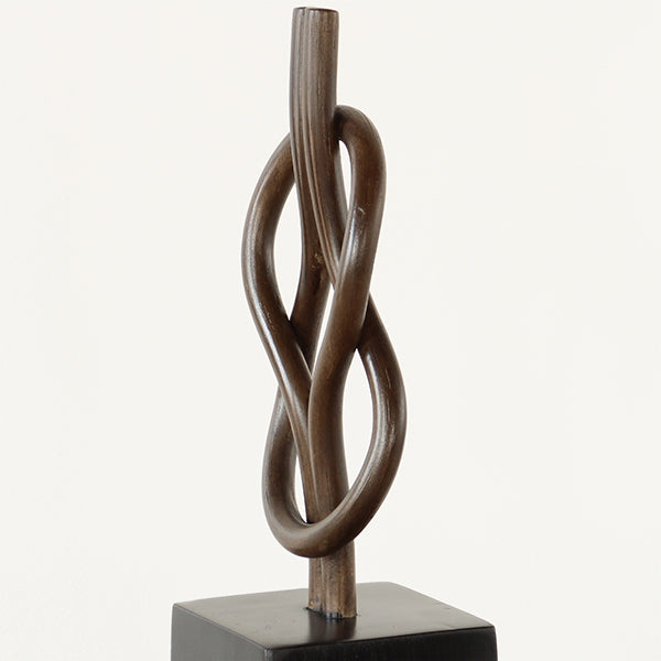 Rattan Square Knot Sculpture - Cleared