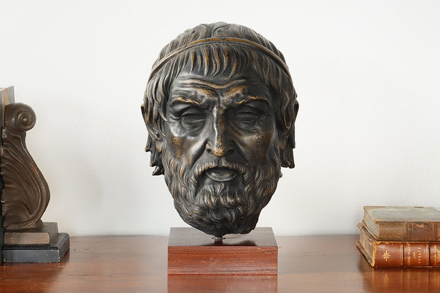 Hellenistic Bronze Bust Replica - Cleared