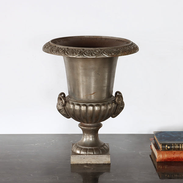 Pair of French Cast Iron Urns - Cleared Decor