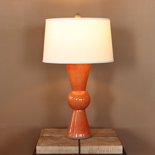Bow Tie Orange Table Lamp - Cleared