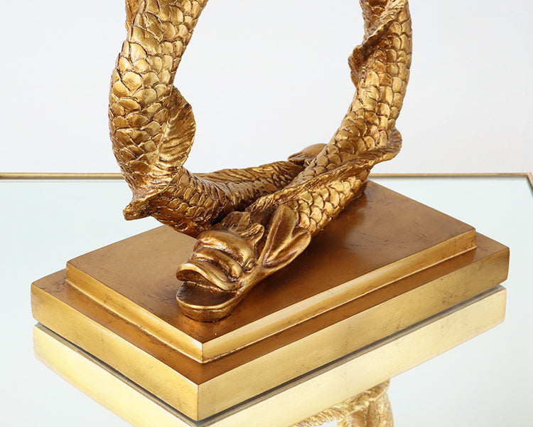 Gold Intertwined Eel Table Lamp - Cleared Decor