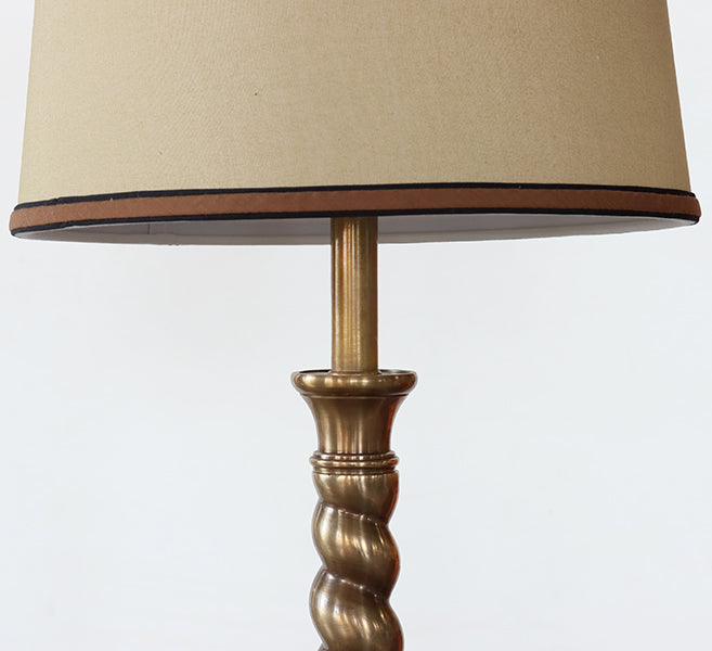 Twisted Brass Rope Table Lamp - Cleared Decor