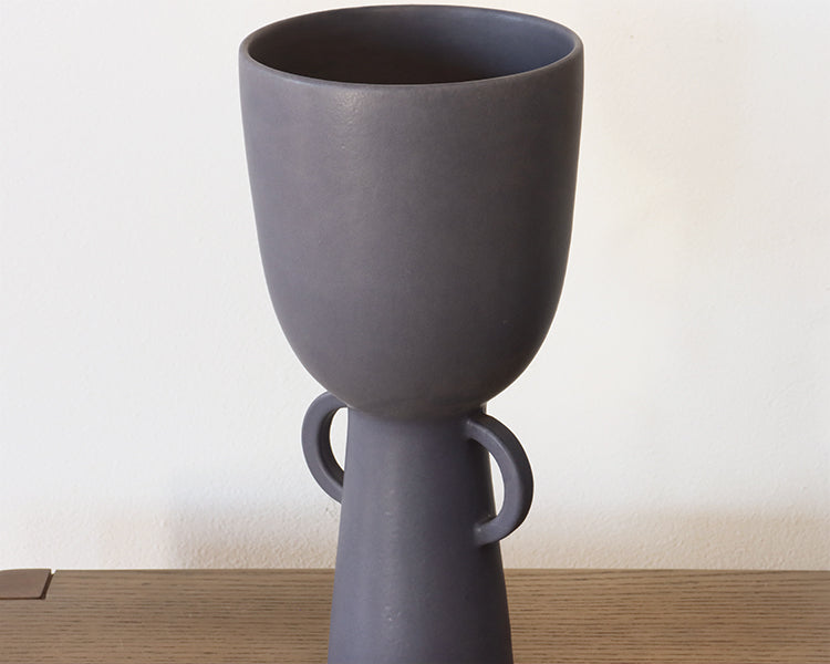 Matte Black Ceramic Vase - Cleared