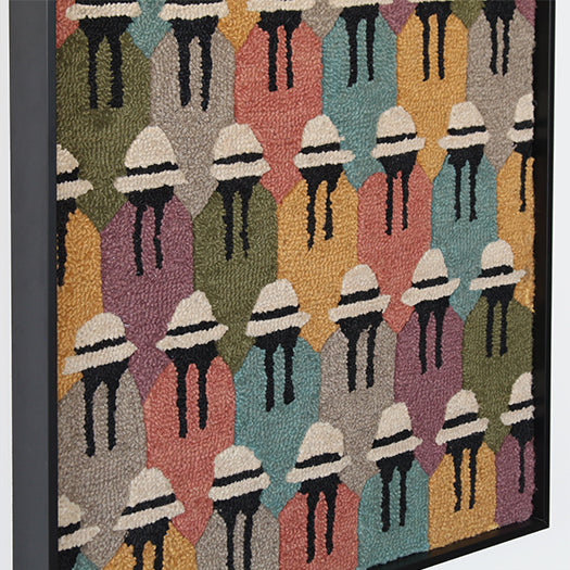 33" X 43" Andes Ladies Multi/Black Wall Art- Cleared