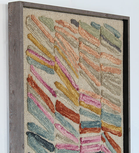 28" X 52" Gambit Beige/Multi Wall Art - Cleared