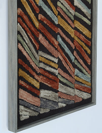29" X 53" Windblown Black/Multi Wall Art- Cleared