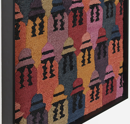 33" X 43" Puno Ladies Multi/Black Wall Art- Cleared