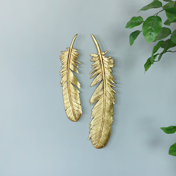 Gold Feathers Wall Art - Cleared