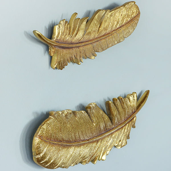 Gold Feathers Wall Art - Cleared