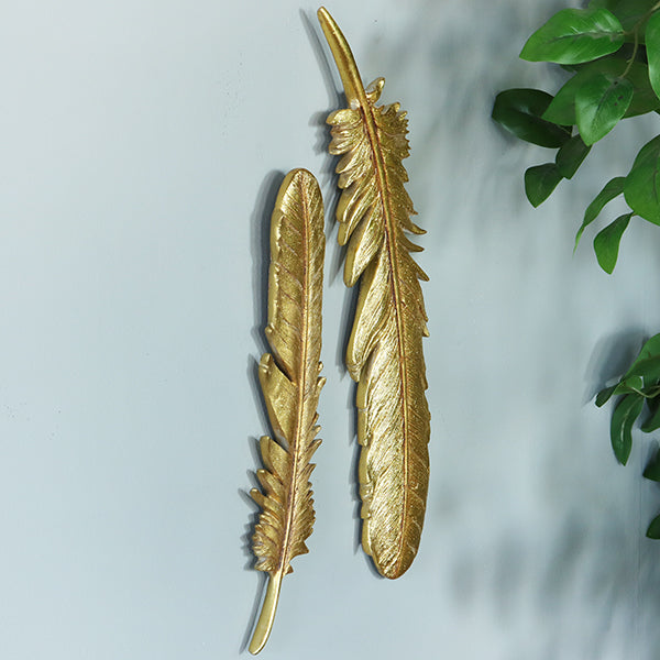 Gold Feathers Wall Art - Cleared