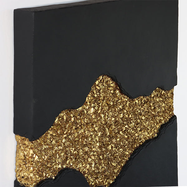 Gold Geode Textured Wall Art 39W x 39H