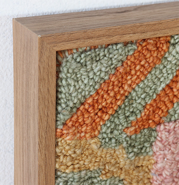 Geometric Muted Colored Carpet Wall Art - Cleared
