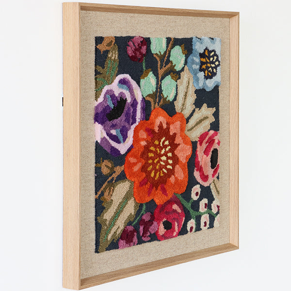 Hooked Multi Color Floral Wall Art 2 - Cleared