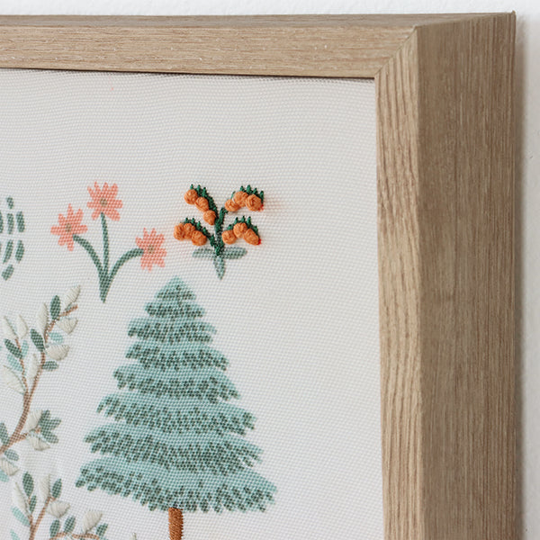 Ivory Animals in a Forrest Wall Art - Cleared