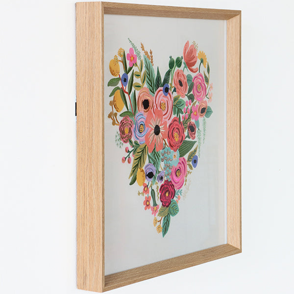 Embroidered Floral Heart Wall Art - Cleared