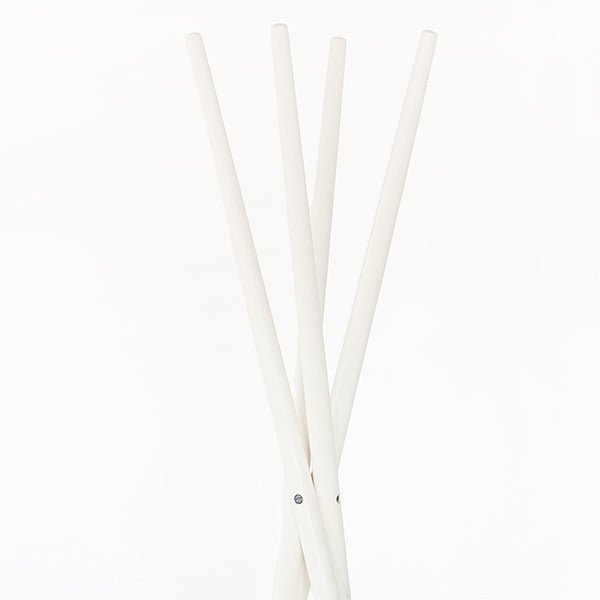 White Four Hook Coat Rack