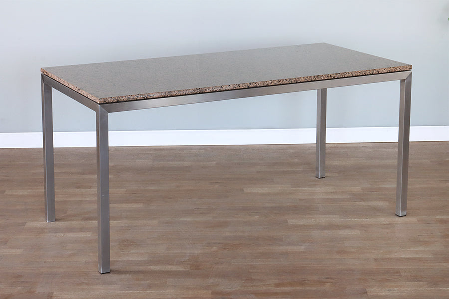 Marble Top & Steel Leg Table