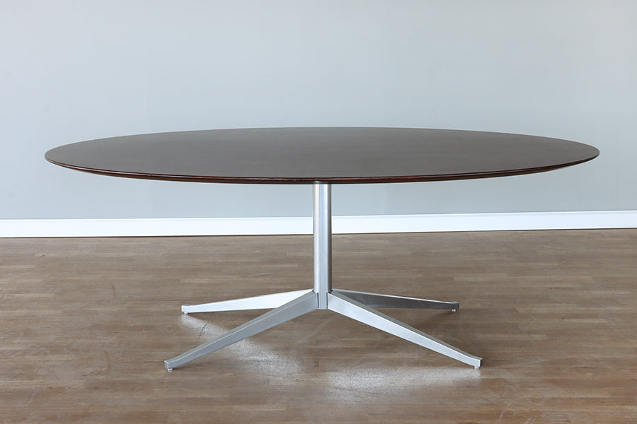 Mahogany Oval Conference Table — Bridge Furniture & Props NY