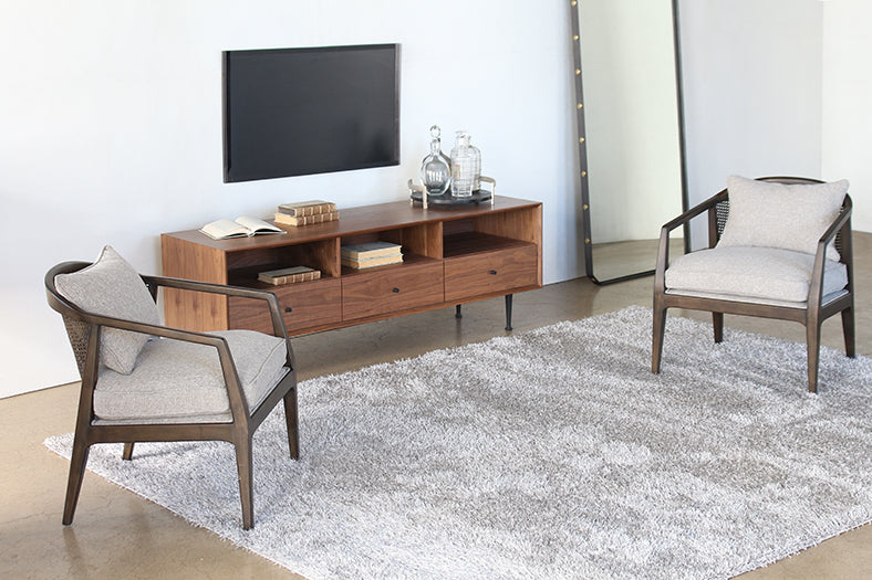 CS176 3 Drawer Midcentury Modern Media Console