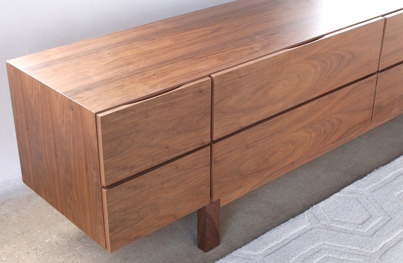 CS177 Danish Modern Walnut Media Cabinet