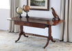 CS178 Mahogany Drop Leaf 2 Drawer Sofa Table, Circa 1960 