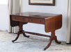 CS178 Mahogany Drop Leaf 2 Drawer Sofa Table, Circa 1960 
