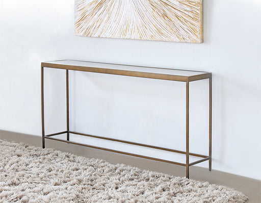 CS188 Mitchell Gold Vienna Console in Antique Brass