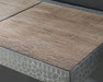 CS198 Hammered Iron Console with Reclaimed Pine Top