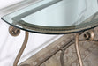 CS199 Solano Console Table with Glass Top