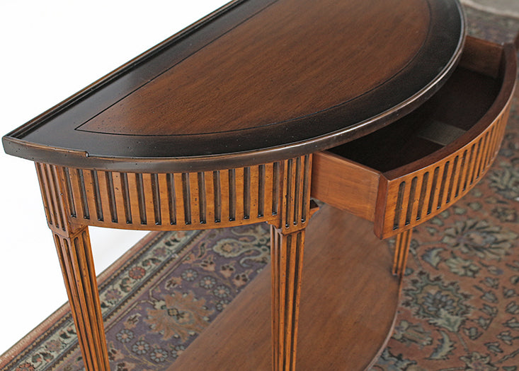 CS200 French Provincial Bowfront Console Table 
