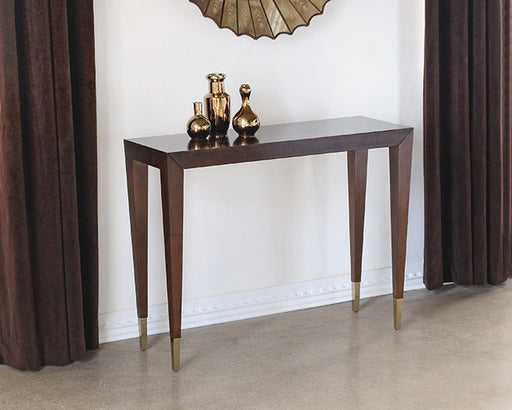 CS205 - Bullion Short Console Table in Espresso