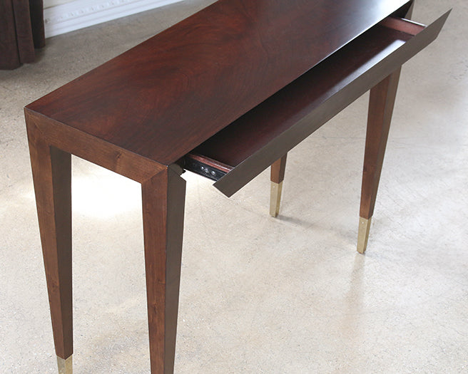 CS205 - Bullion Short Console Table in Espresso