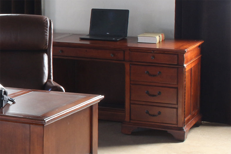 Weathered Cherry Executive Credenza